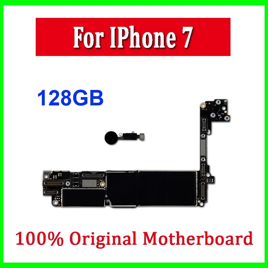 

Factory Unlocked For iPhone 7 Motherboard With / Without Touch ID, Original for iphone 7 4.7inch Mainboard Free iCloud With IOS