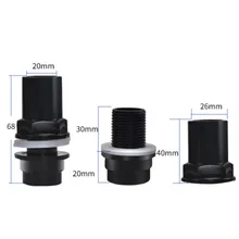 Silicone Connector Black Tools Aquarium Straight Fish Water Pipe Joint Accessory