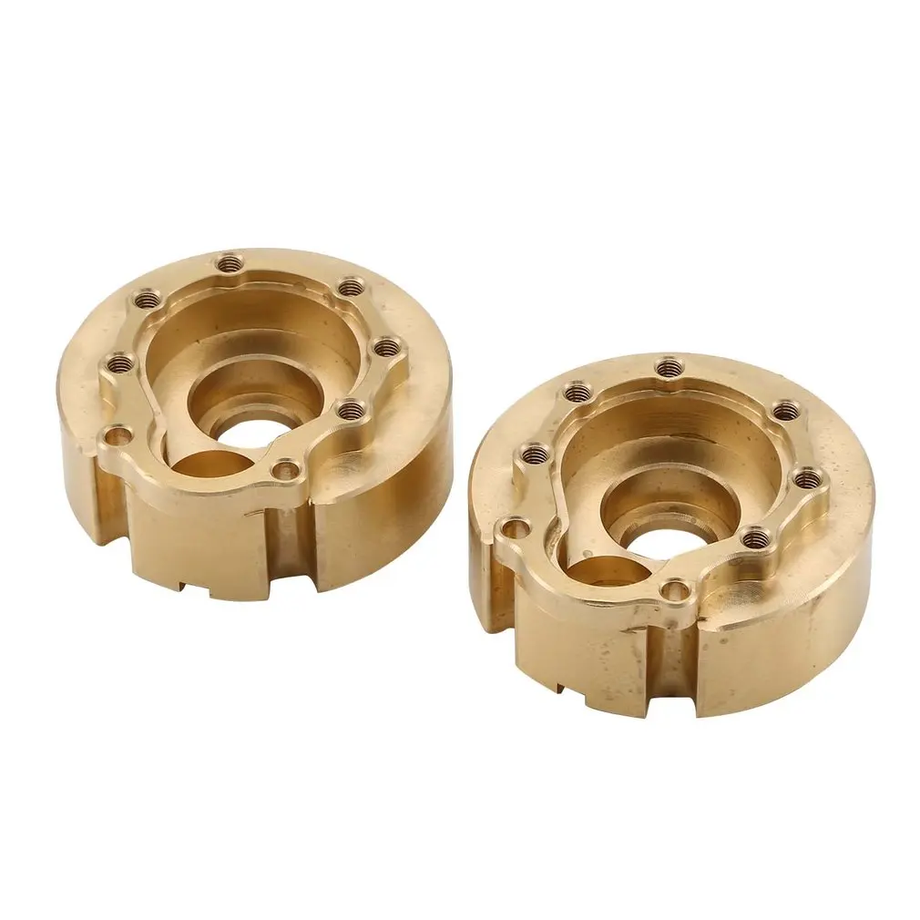 

2Pcs TRX4 Axle Doors Brass Counterweight Balance Weight Portal Drive Housing for Traxxas TRX-4 1:10 RC Crawler