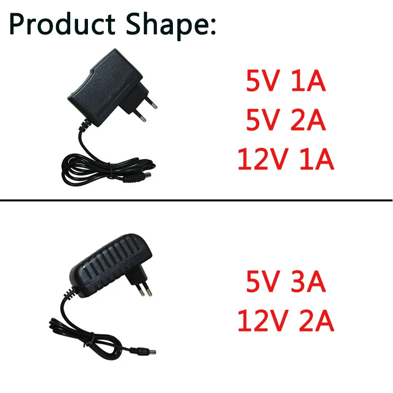 AC 110-240V DC 5V 12V 1A 2A 3A 범용 전원 어댑터 AC/DC 어댑터 충전기 EU 플러그 어댑터 DC 5.5*2.1mm 마이크로 USB 미니 USB