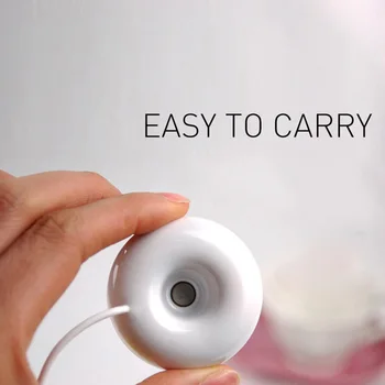 

Mini Portable Donut Creative Humidifier USB Office Desktop Mini Aromatherapy Machine Portable Air Purifier Car Humidifier