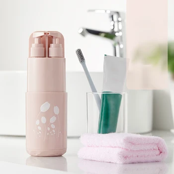 

5 Pcs Travel Toothbrush Case Organizer Bathroom Tumblers Wash Cup Portable Toothbrush cup Holder Storage Box Bathroom Tools