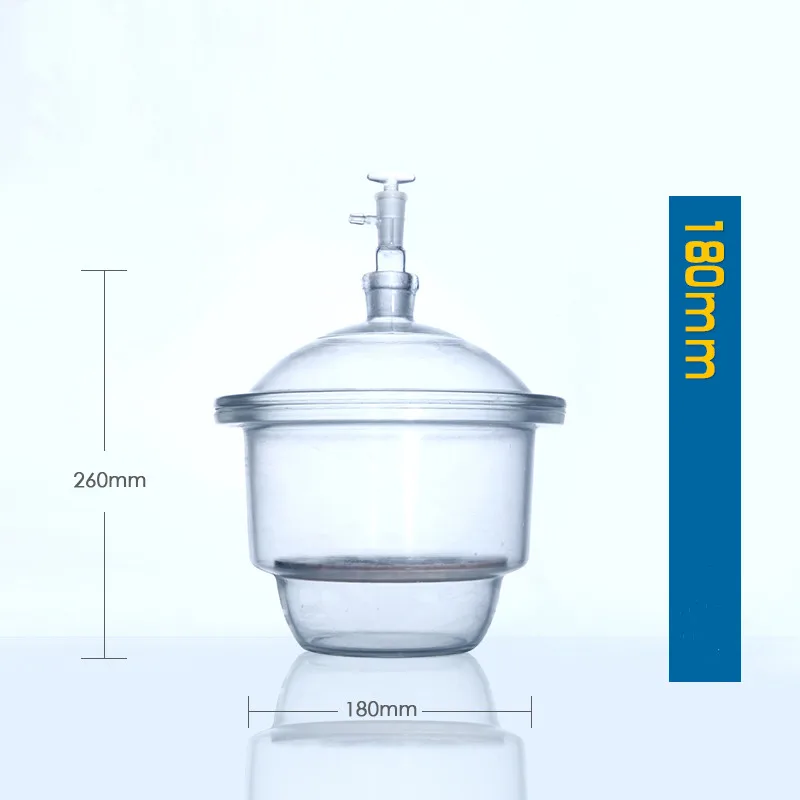 Laboratory Vacuum Dryer Laboratory Transparent Vacuum Drying Dish Thickened Glass 150-240mm