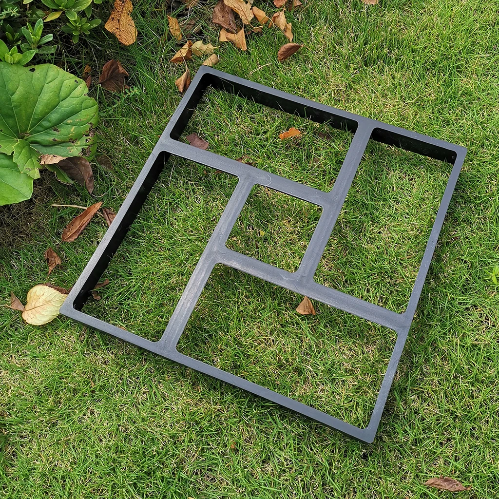 Home Garden DIY Plastic Molded Paving Mold Pathmate Maker Mould 40x40cm