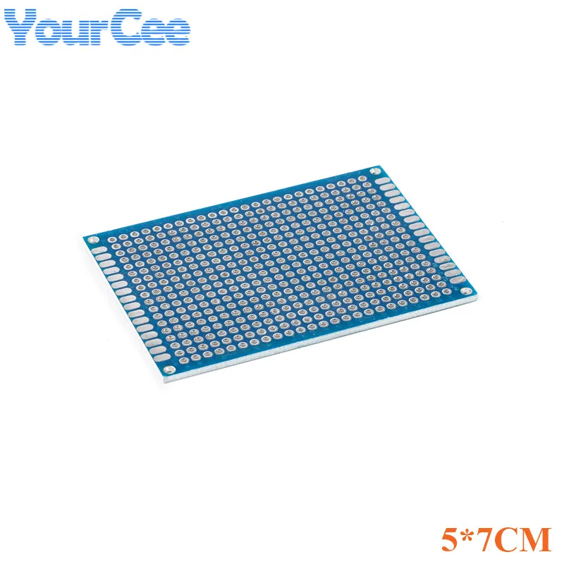 양면 프로토타입 PCB 보드, 범용 인쇄 회로 기판, 실험용 PCB 플레이트, 5x7cm, 50x70mm, 50x70mm, 2 개 