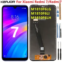 Ekran Xiaomi Redmi için 7 Lcd ekran test Lcd ekran + dokunmatik ekran için çerçeve ile yedek Redmi7 M1810F6LI M1810F6LG