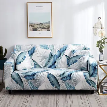 

Solid Color Polyester Sofa Cover High Elasticity Non-slip Couch Slipcover Universal Furniture Chair Protector Cover