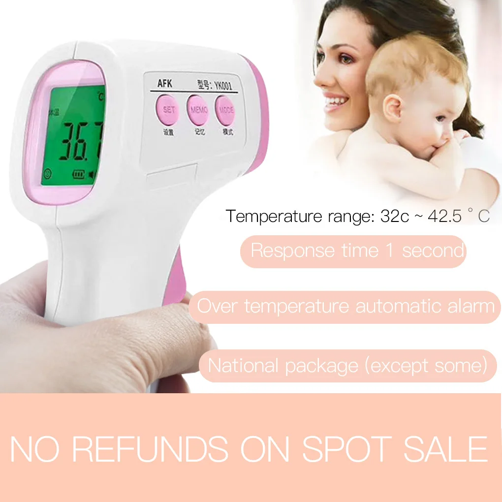 

Non-contact Backlight Infrared Digital Thermometer Forehead Temperature Meter Measuring Tool