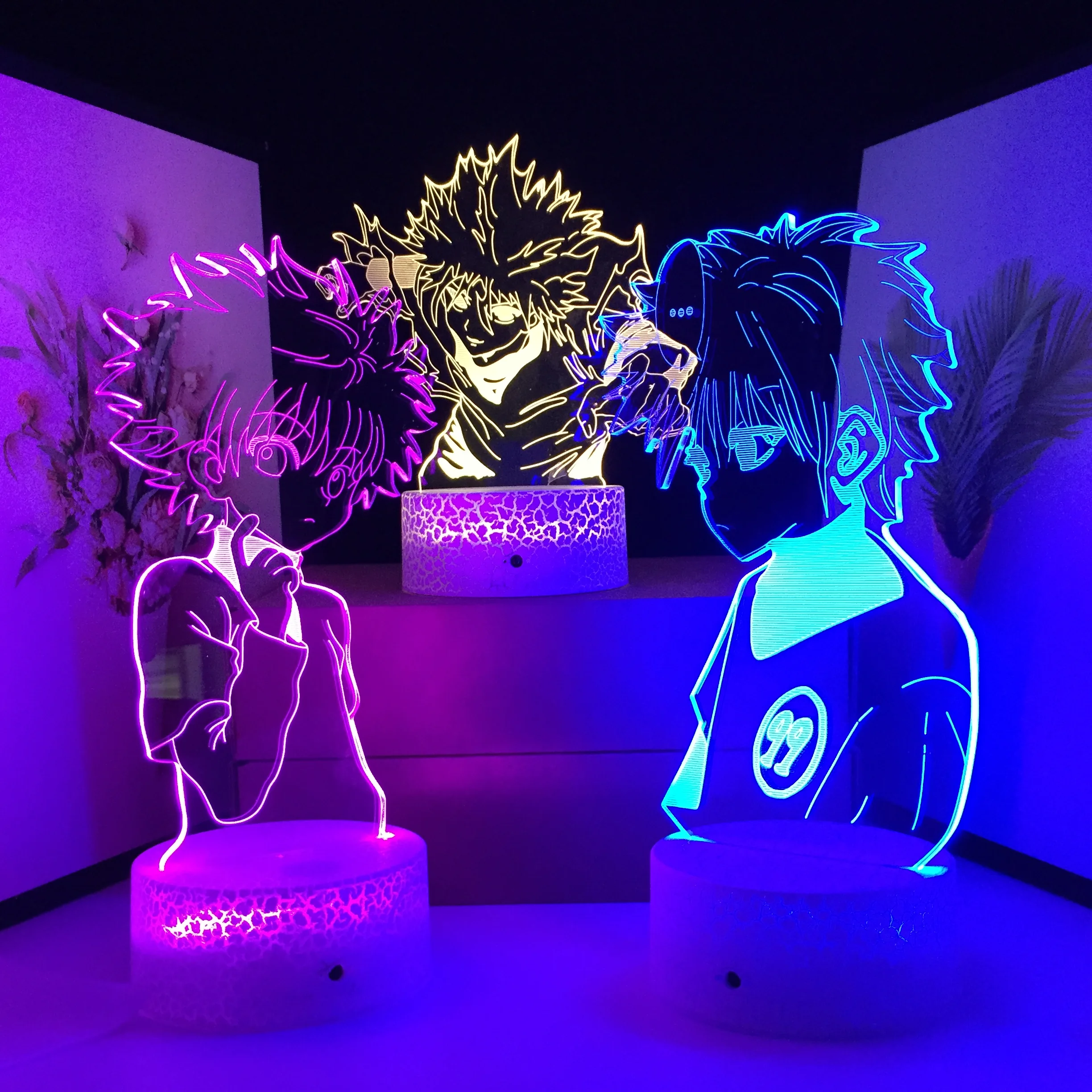

Killua Series Anime Figure Hunter X Hunter 3D Lamp for Kid Bedroom Decor Birthday Gift Nightlight LED Acrylic Night Light