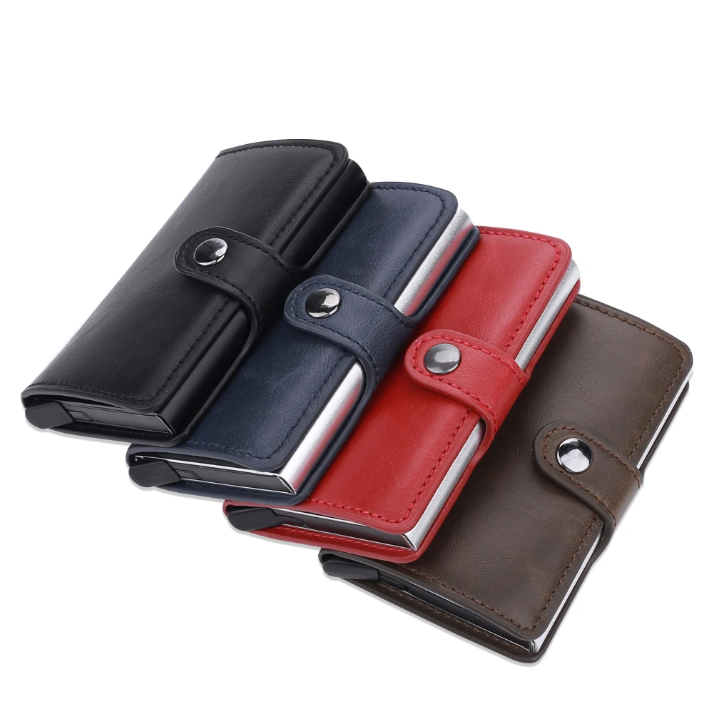 

Multifunction ID Card Holder Cash Money Business Business Card Holder Gift Leather Creative Blocking RFID Blocking Wallet