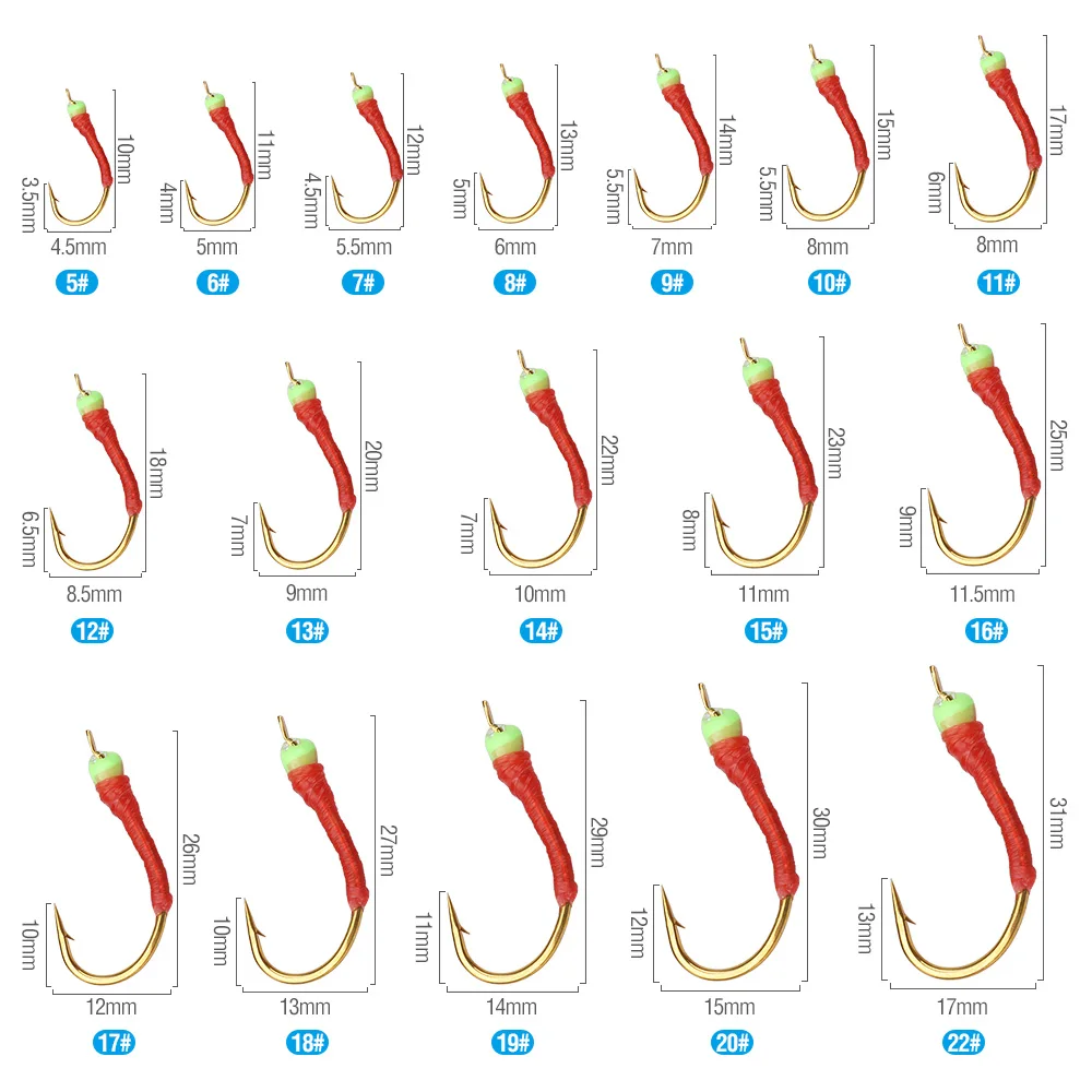 DONQL Fishing String Hooks Stainless Steel Barbed Swivel Single Hook Combination String Hook 6 Small FishHook Jig Fish Tackle 主图01 (3)