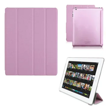 

New Transparent Clear PU Leather Cover Case with Folded Protector for Apple iPad 2 3 4 UND Sale