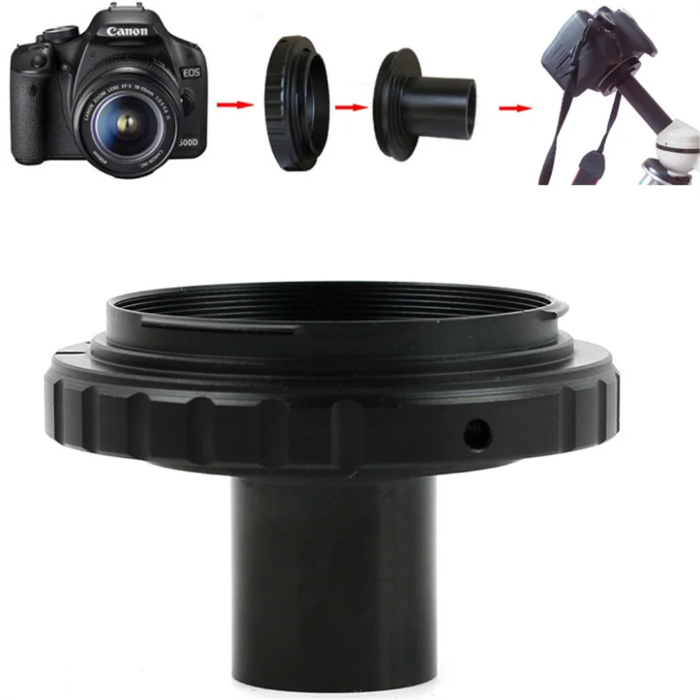 EOS T2 Interface Adapter SLR Camera Adapter Ring for 23.2mm Interface Biological Microscope Accessories