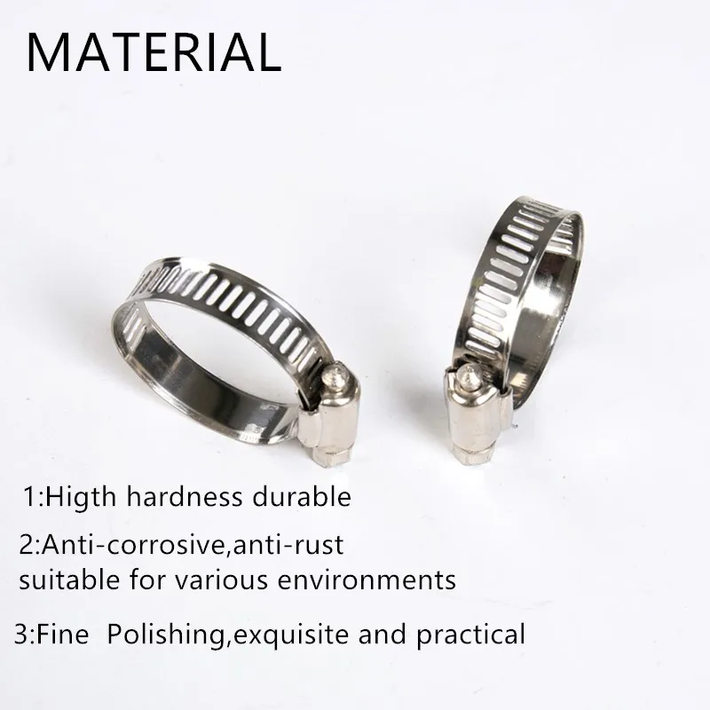 다양한 파이프용 웜 기어 호스 클램프 구색 키트, 직경 8 38mm, 64 개, 자동차 기계용
