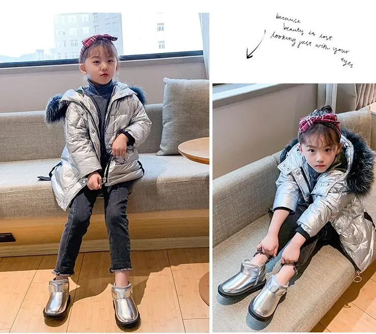 Free Shipping Boots Winter Children's Snow Boots Girls Warm Shoes Baby Toddler Shoes casual Baby Boys Children Boots 8