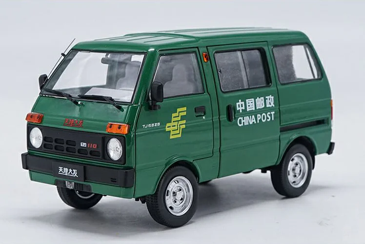 Авторизованный аутентичный 1/18 DAIHATSU Китай Тяньцзинь хуали Дафа TJ110 литой автомобиль фургон модель игрушка подарок на Рождество - Цвет: Green