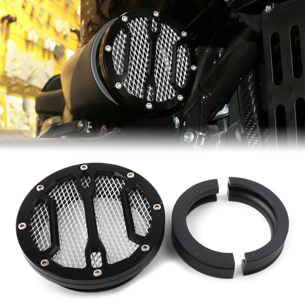 

Воздухозаборный фильтр CNC для Мотоцикла BMW R NineT R9T 2014 2015 2016 2017 2018 2019 2020 2021, хромированная сетка + черный корпус
