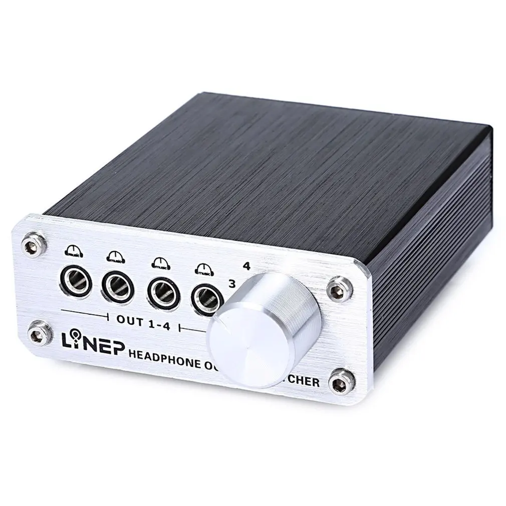 A985 4 Input 4 Output Audio Signal Switcher MP3 Headphone Switch for Television DVD VCDTV Headphone Audio Signal Switch Switcher