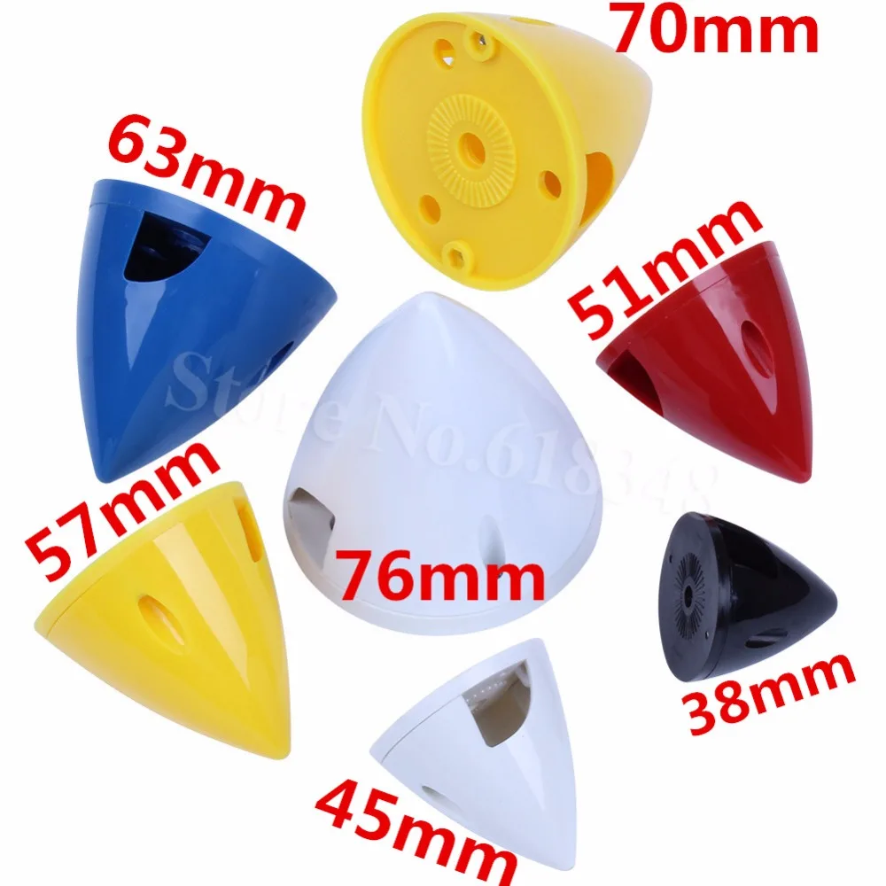 1Piece 1.75"/45mm RC Airplane Plastic Propeller Prop Spinner Multi Color 
