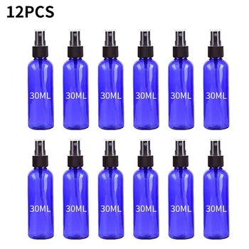 

12PC Mini Blue Plastic Spray Hair Salon Tool Cosmetics Plastic Sprayer Small Water Sprayer Spray Bottle Perfume Plastic @A07