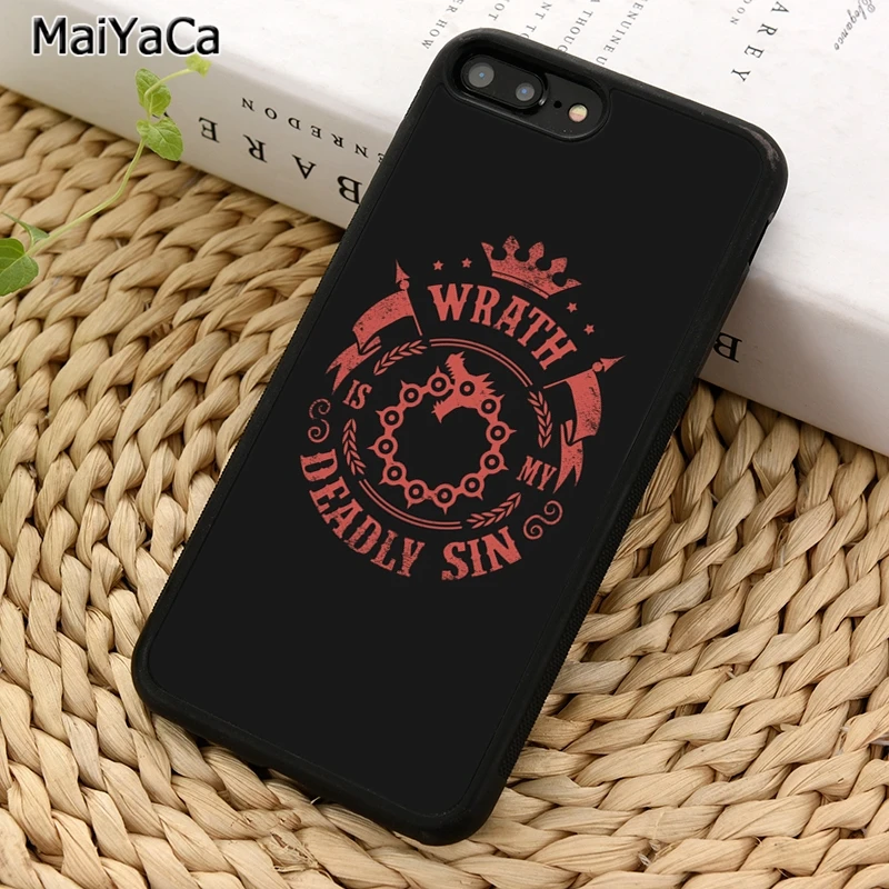 MaiYaCa семь смертных грехов аниме чехол для телефона iPhone 5 6 7 8 plus 11 12 Pro X XR XS Max Samsung Galaxy