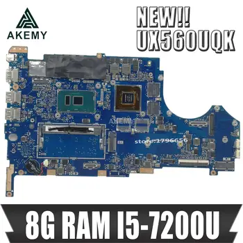 شراءAkemy UX560UX اللوحة الأم للكمبيوتر المحمول Asus ZenBook Flip UX560UQK UX560UQ Q524UQ اللوحة الرئيسية الأصلية GT940M 8GB-RAM I5-7200U