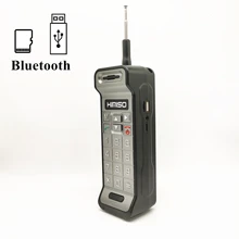 Subwoofer Bluetooth-Compatible Speaker FM Radio MP3 Music Player Portable Radio Receiver Speaker Support TF Card USB Disk