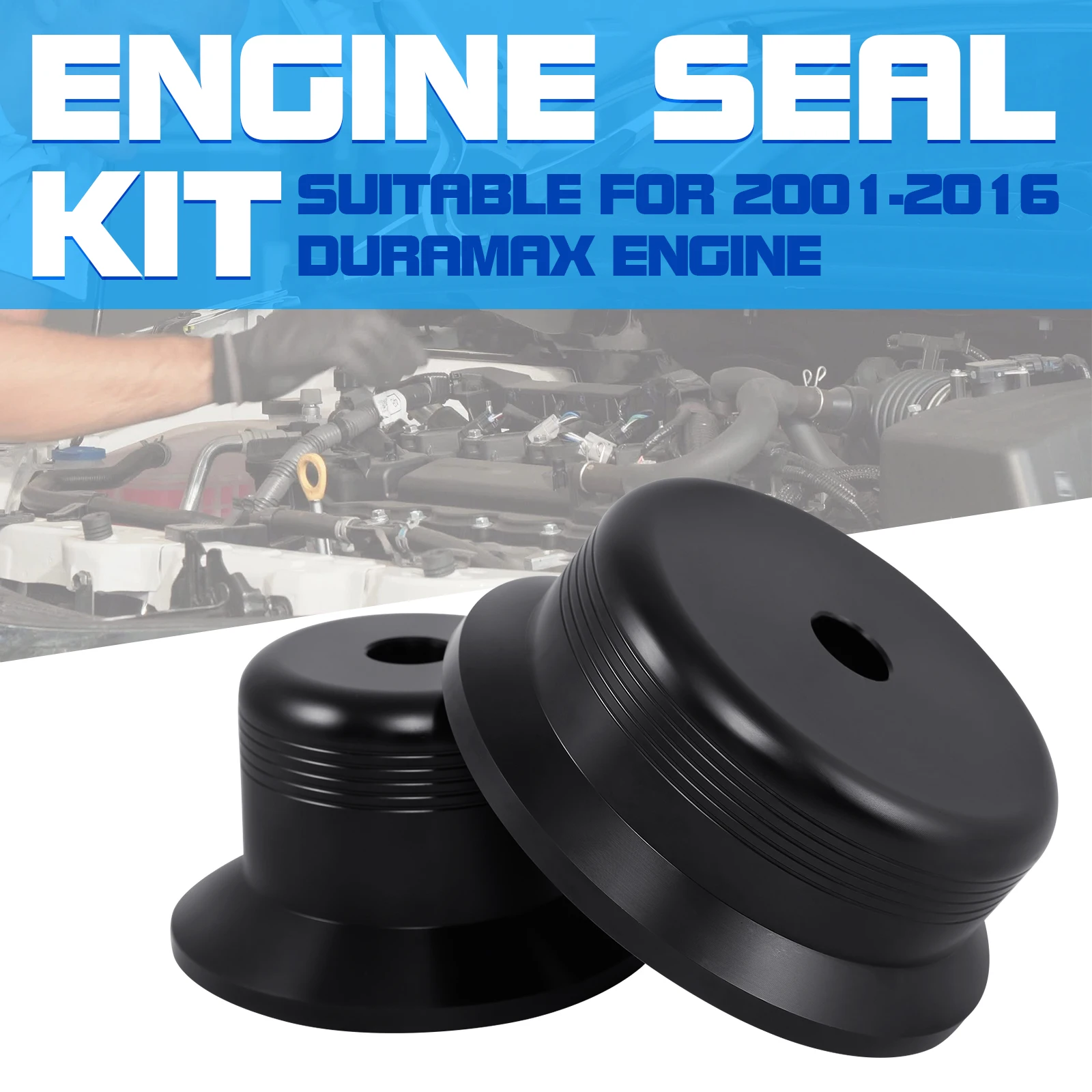 Car Front Rear Main Crankshaft Seal Driver Kit For 2001 2016 GM 6.6L