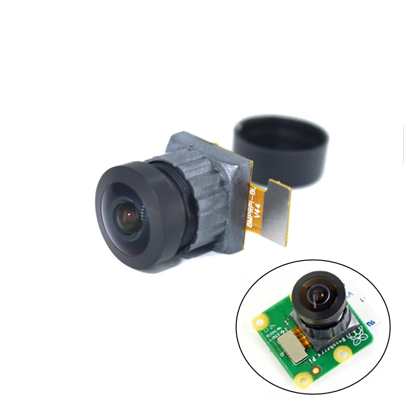 160 ° 8MP IMX219 модуль камеры, камера с неискаженным объективом 8 мегапикселей для официальной камеры Raspberry Pi V2