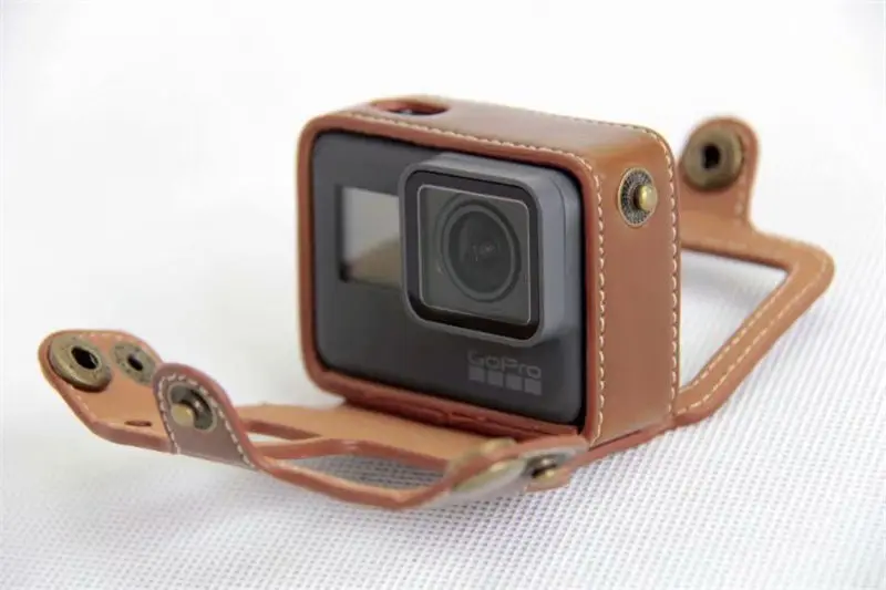 Сумка-чехол из искусственной кожи для Gopro Hero 5 6 7, защитная крышка для всего тела, аксессуары для экшн-камеры с ремешком