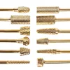 12PCS Professional Nail Drill Bits Set Electric Nail File Carbide Bit Silver Gold Nail Art Tools 3/32'' with Storage Case Holder 3