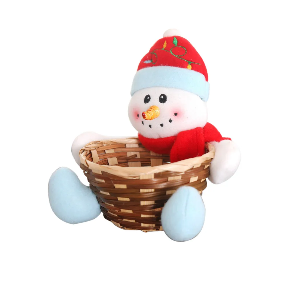 Christmas Decoration Candy Storage Basket Santa Claus Storage Basket 18*17CM DAL 