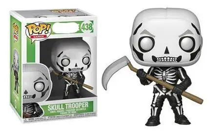 Skull with box FUNKO POP Fortinite игра fortneted batch Royale ПВХ фигурка Коллекционная модель игрушки для детей подарок на день рождения - Цвет: Skull with box