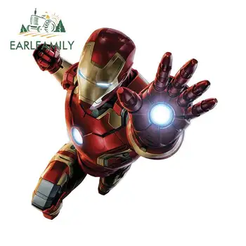 

EARLFAMILY 13cm for Marvel Iron Man Graphics Auto Car Stickers Fashion Bumper Motorcycle Trunk JDM Racing Car Decals Waterproof