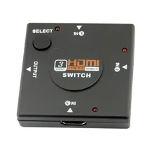 Hdmi Mini Switcher 3 устройства в 1 переключатель телевизора 3 варианта селектора 1080P 3 в 1 выход Hdmi сплиттер Поддержка 3D