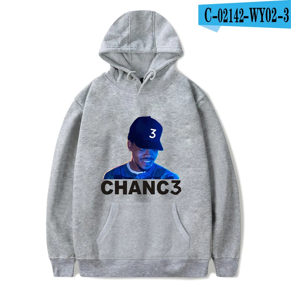 gray Новые Chance The Rapper толстовки мужские wo Мужские красные осенние хлопковые Теплые Топы Harajuku модный принт CHANC3 Толстовка худи для девочек - Цвет: gray