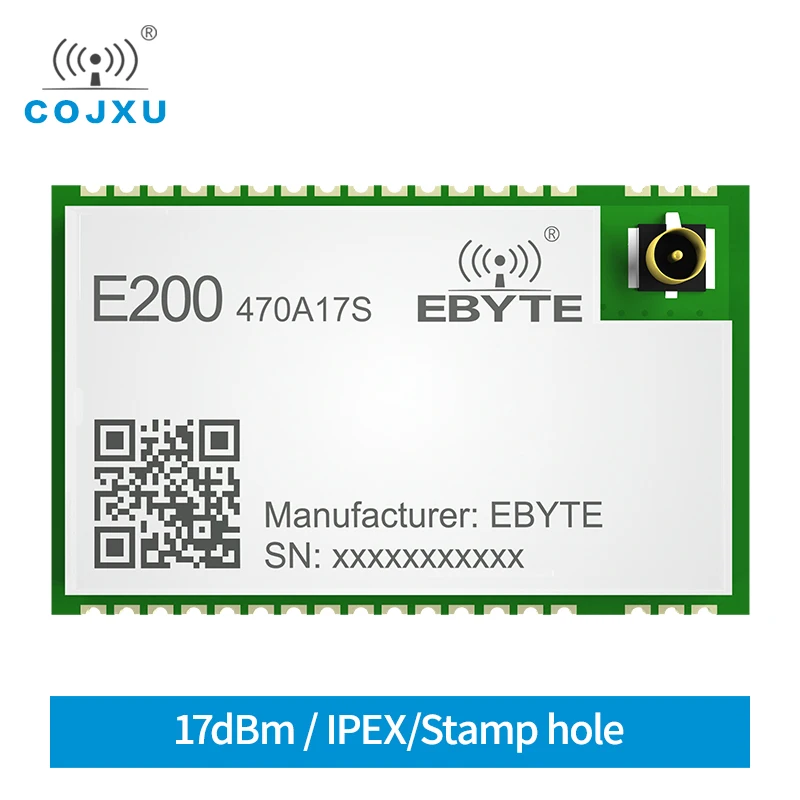 

Audio Wireless Transceiver Speaker Receiver 17dBm Long Distance E200-470A17S Small Size High Reliability IPEX Stamp Antenna