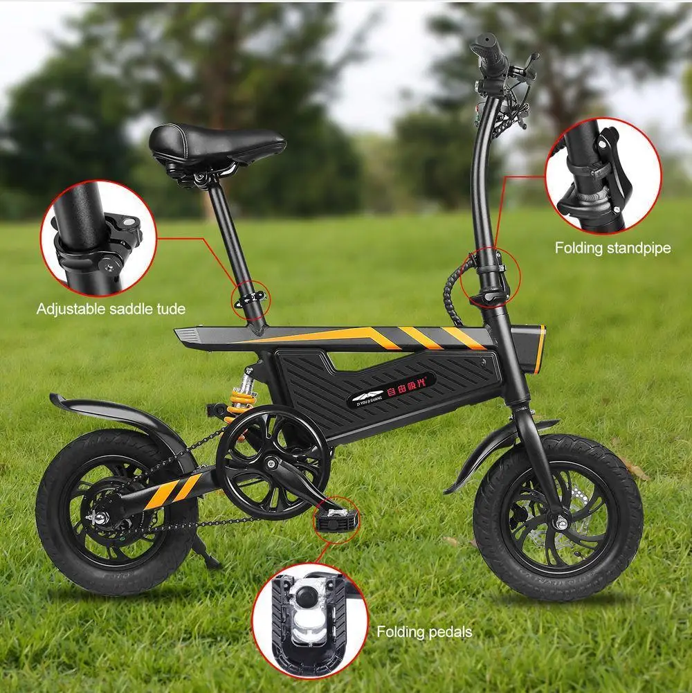 Electric Bike Bicycle 36V Two Wheel Electric Bicycle With Double Disc Brake System Foldable Electric Bicycle 250W For Adult (6)