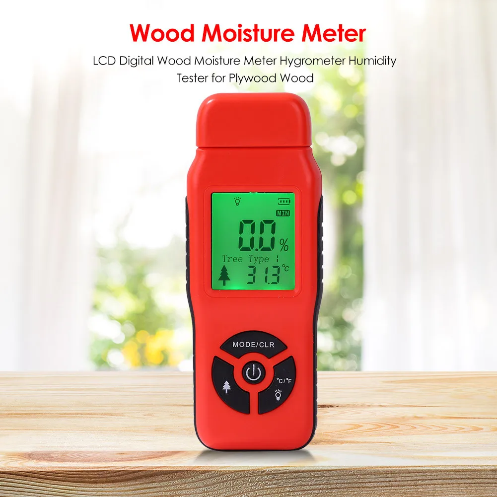 Измеритель влажности древесины цифровой измеритель влажности стены Тестер Диапазон 2%~ 70% детектор влажности древесины тестер плотности деревьев
