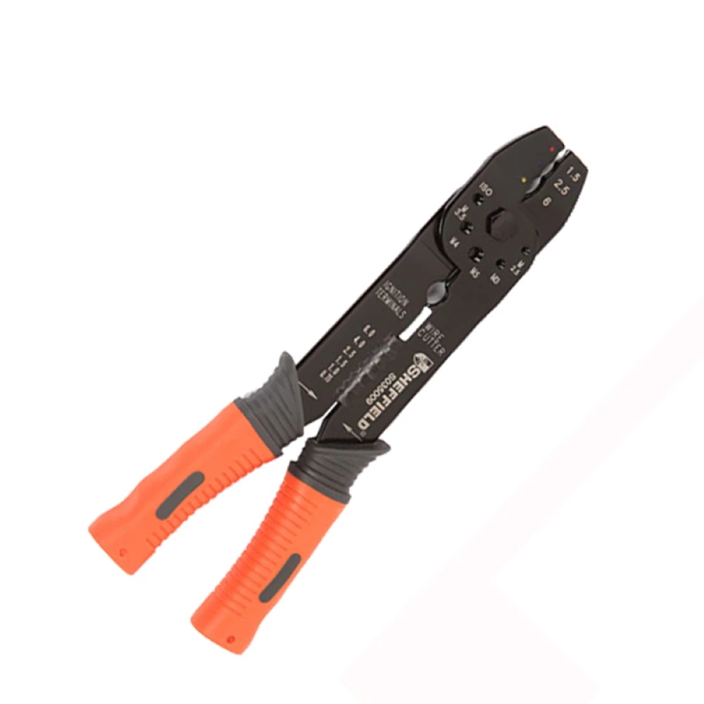 Шеффилд S035009 двухцветная ручка для зачистки проводов три в одном плоскогубцы для отжима/зачистки/резки