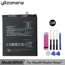 YILIZOMANA BN4A телефон батарея для Xiaomi Redmi Note 7 Замена батареи 4000 мАч Высокое качество Розничная Упаковка Бесплатные инструменты
