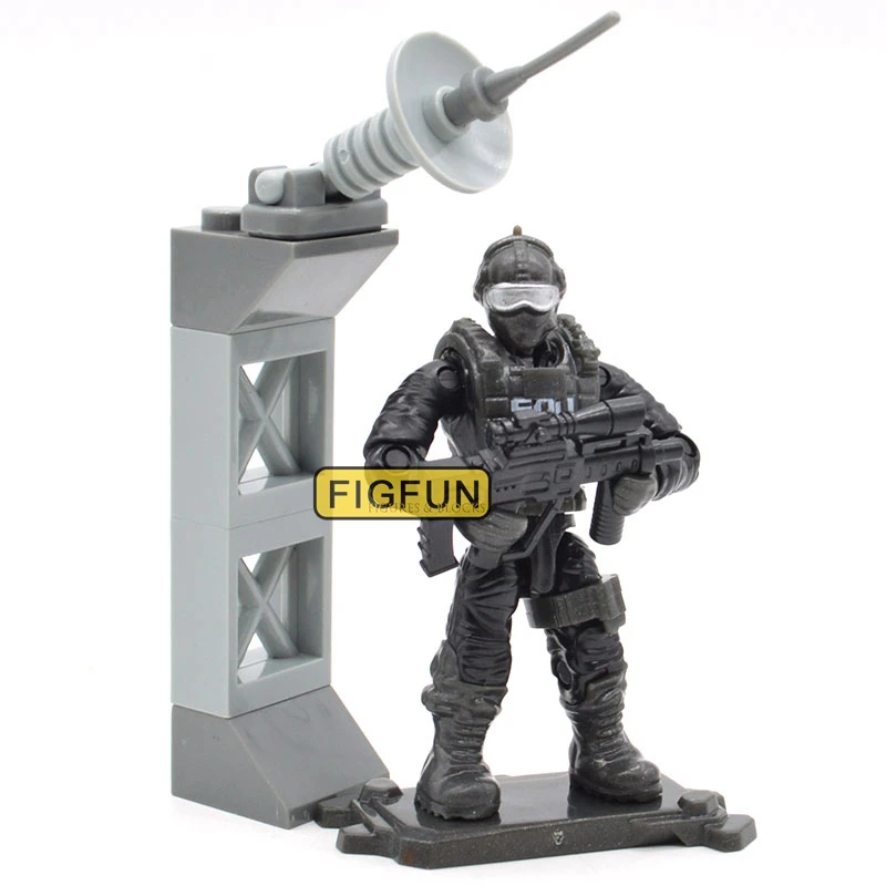  SWAT Mega Toy Figure Set War Military Series with Weapons Dog Call Telescope Building Blocks Bricks