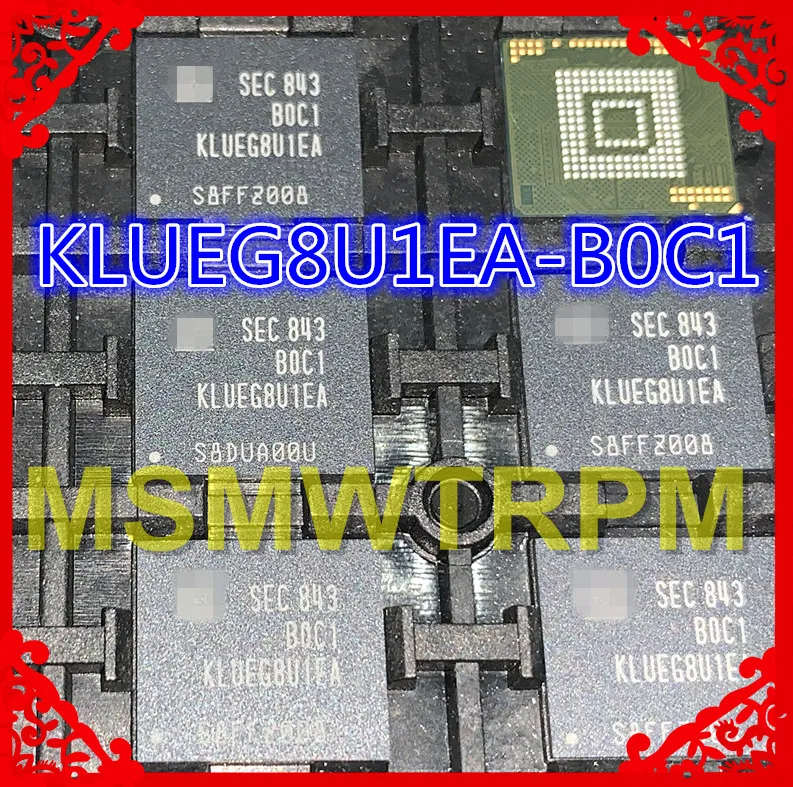 KLUEG8U1EA-B0C1 BGA153Ball UFS2.1 2,1 256 ГБ памяти мобильного телефона новые оригинальные и подержанные припаянные шары протестированы ОК