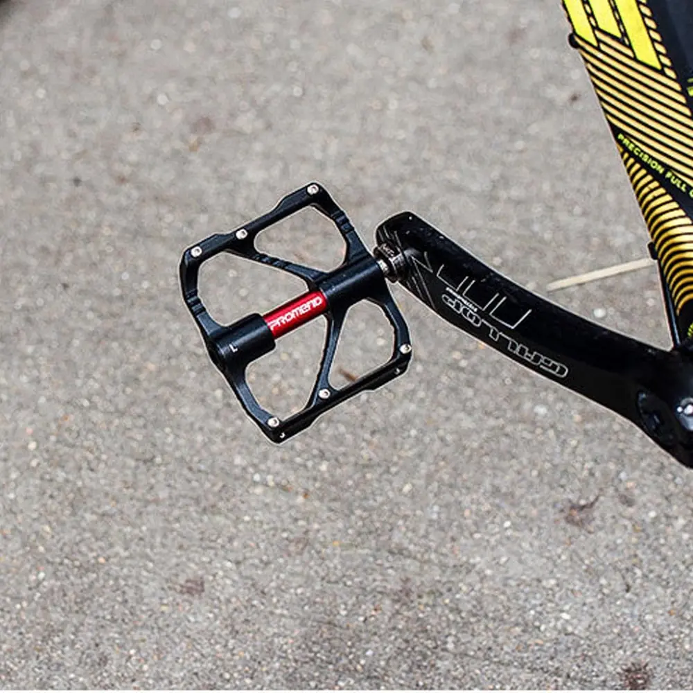 Pédales Vélo Carbone T700 WEST BIKING, Axe Titane, 3 Roulements, Ultra-légères 186g