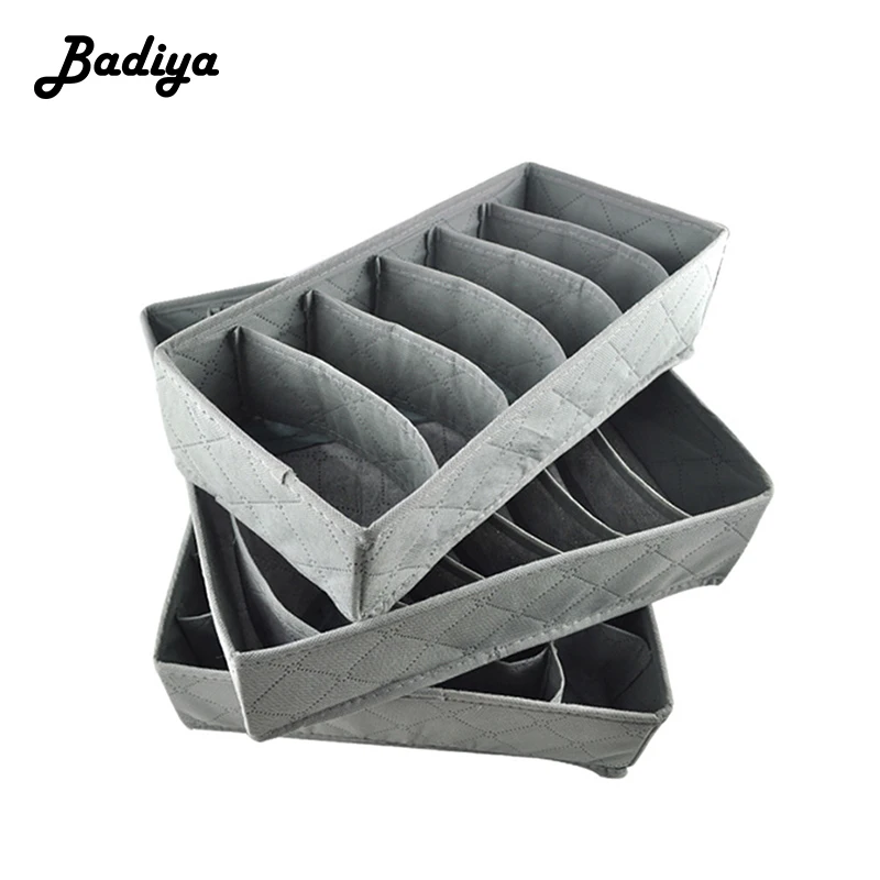 

Multi-size Bra Underwear Organizer Foldable Home Storage Box Non-woven Wardrobe Drawer Closet Organizer for Scarfs Socks