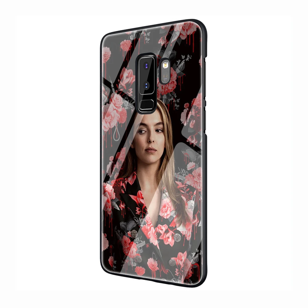 EWAU убийства ЕВА Стекло чехол для телефона для samsung Galaxy S7 8 9 10Plus Note8 9 A10 20 30 40 50 60 70