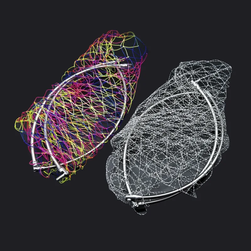 

Stainless Steel Copy Grille Dyneema Grille Racket String Bag Foldable Outdoor Supplies Fishing Gear