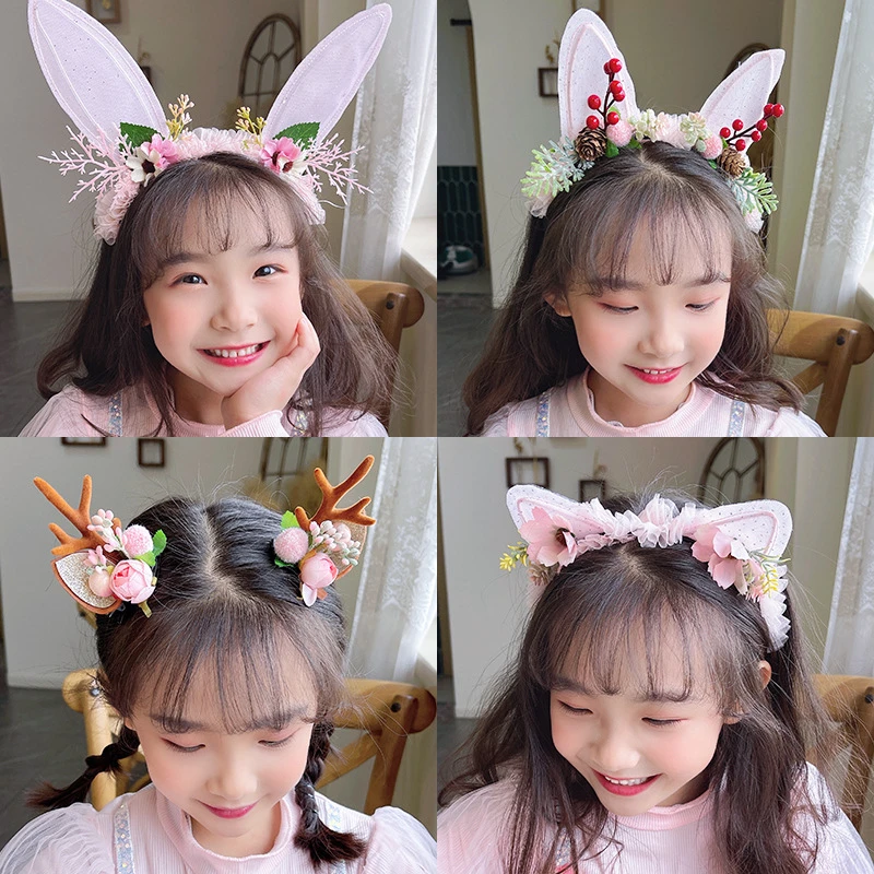 Diadema de flores para niña, Clip para el pelo, diademas artesanales, regalos de cumpleaños, accesorios para el cabello, 2021|Accesorios para el pelo de - AliExpress