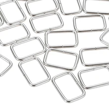 10/20pcs Rectangle D Ring Slider Belt Ribbon Buckle Luggage Sewing handmade Bag accessories purse buttons