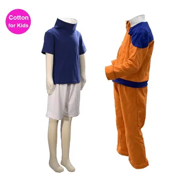 

Anime Naruto Cosplay Costume Uzumaki Naruto Uchiha Sasuke Kids Cotton Uniform Boys Girls Children Outfit Clothing for Halloween